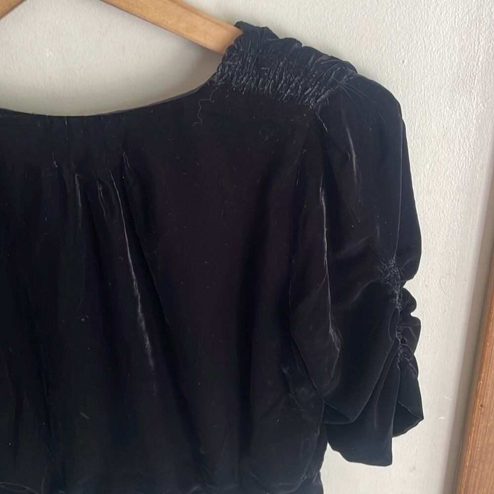 Peter Som Collective V-Neck Velvet Top - Picture 11 of 15